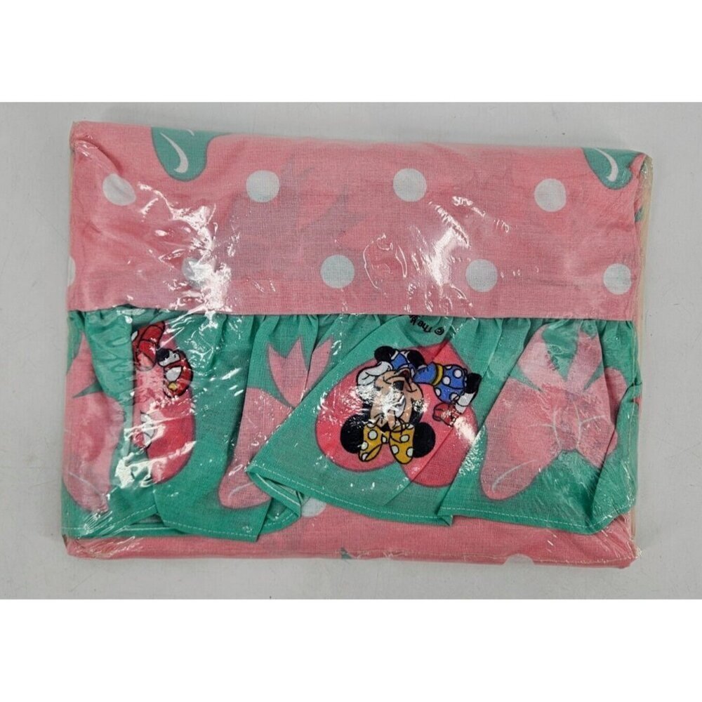 VTG 90s New Minnie N Me Ruffled Standard Pillow Sham Friends Forever - Picture 2 of 4